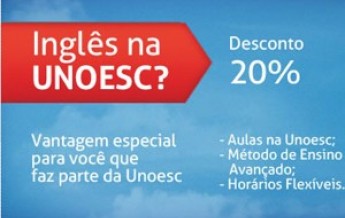 Parceria com escolas permite desconto em cursos de inglês