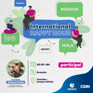 Primeiro International Happy Hour é Amanhã!